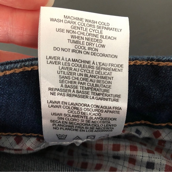 NWT Men’s Ben Sherman Slim Fit Mid Rise Dark Wash Jeans, Size 32W x 34L - Picture 16 of 16